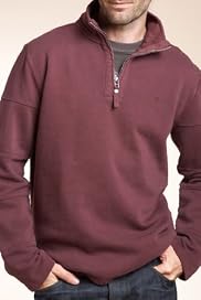 North Coast Pure Cotton Long Sleeve Half Zip Top [T28-1553N-S]