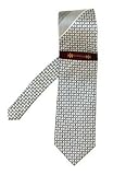Phat Farm - Phat Farm Black and Silver Stripes and Dots Tie
