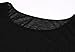 Finejo Casual Women Long Sleeve Lace Irregular Hem Blouse Tops