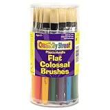 Colossal Brush, Natural Bristle, Flat, 30 per set