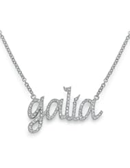 18k Gold Name Necklace with Diamonds