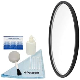 B+W 72mm Slim-Line Clear UV Haze with Multi-Resistant Coating (010M) + 5 Pc. Cleaning Kit