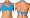Sunsets Womens Twist Halter Tankini, Carribean Blue, 32DD