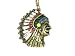 Indian Head Chief Necklace Native American Style Navajo Cherokee Charm Pendant Fashion Jewelry
