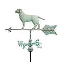 Roof Labrador Retriever Weathervane- Antiqued Copper
