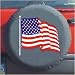 Black Bungee Spare Tire Cover (American Flag)
