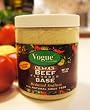 Vogue Cuisine Beef (Vegetarian Beef) Soup & Seasoning Base 12oz - Low Sodium, Gluten Free, All Natural Ingredients