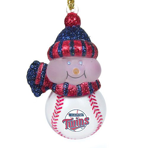 Scottish Christmas Minnesota Twins All-Star Light Up Snowmen Ornament Set