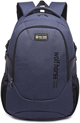 Kuresta Mens Backpack for Boys High School Teens Book Bags Bookbag Blue