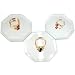 3 Octagon Mirrors Displays Jewelry Counter Showcase 2.5"
