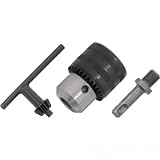 Hitachi 321823 3/8 3-Jaw Drill Chuck Keyed & 1/4 Hex Drive Adapter for Impact Drivers