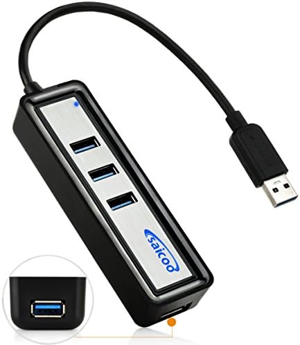 Saicoo® USB 3.0 Hub 4 Port Portable with slim design for Ultra Book, MacBook Air, Windows 8 Tablet PC