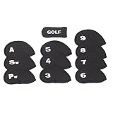 HDE® Black Golf Club Head Cover Set of 10