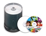 JVC Taiyo Yuden White Thermal Printable CDR, (Prism, Aurora, Inscripta Only), 21,000 Pieces