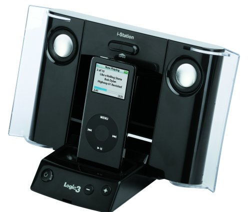 Logic3 MIP103KB i-Station 3 Speaker System for iPod - Black