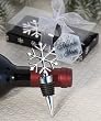 Elegant Snowflake Winter Wedding Theme Wine Stopper Favors, 1