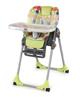 Chicco Polly Double Pad Vinyl High Chair, Splash