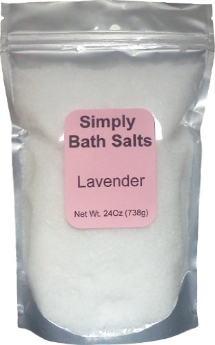 Simply Bath Salts, Lavender Bath Salts, with Organic Oils and Dead Sea Salt