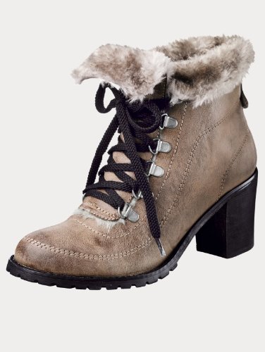 Klingel Schnürstiefelette taupe