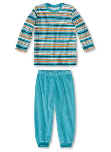 Sanetta Jungen Nachtw&auml;sche/ Pyjama, gestreift 230966, Gr. 98, Blau (5621) Preisvergleich