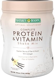 Nature's Bounty Optimal Solutions Protein Shake Vanilla, 16 ounces