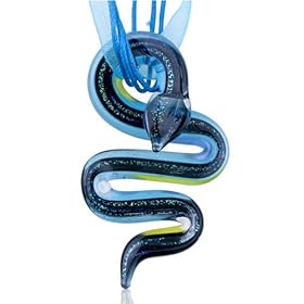 Bue Snake Murano Pendant Valentine Days - For Valentines Day Gift