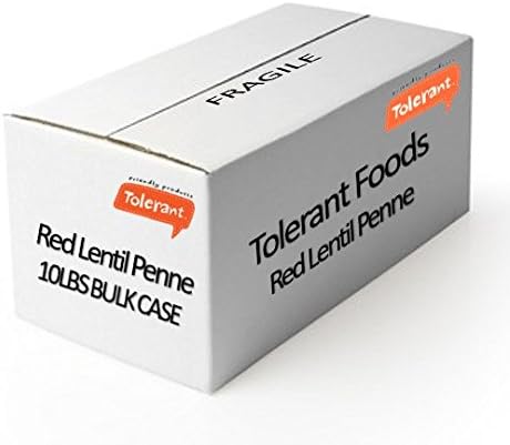Tolerant Organic Non-gmo (RedLentil) Penne 10lbs Bulk