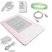 Pink Amazon Kindle 2 E-Book Reader Silicone Rubber Skin Cover + Travle / Wall Charger + Car Charger + Data Sync / Charer Cable + Custom Fit Screen Protector + A Live*Laugh*Love Wrist Band!!! (Kindle 2 Not Included)