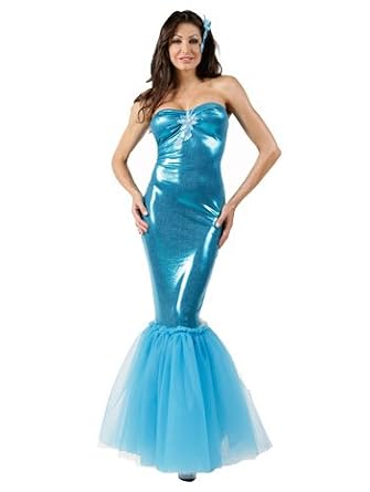Sexy Mermaid Costume Metallic Gown