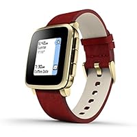 Pebble Time Steel Smartwatch for Apple/Android Devices - Gold (Certified Refurbished)