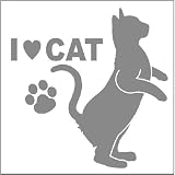 エブリーペット　猫ステッカー（立ち姿）