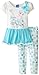 Disney Girls' 2 Piece Queen Of Snow Elsa Legging Set