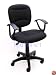 Black Fabric Office Chair w/Arms, Gas Lift & Great Student or Computer Chair