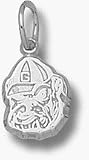 Georgia Bulldogs 3/8 Bulldog Head Charm - 14KT White Gold Jewelry