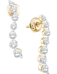 1.0CTW DIAMOND JOURNEY EARRING