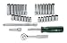 SK 94932 32 Piece 1/4-Inch Drive 6 Point Standard and Deep Socket Set with 14 Piece 1/4-Inch to 1/2-Inch and 14 Piece 6-Millimeter to 12-Millimeter Assortments