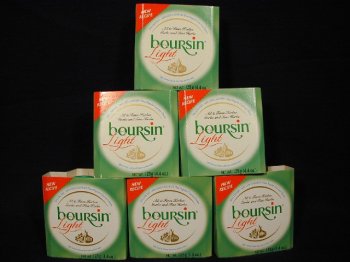 Boursin Light with Herbs - 6 - 4.4 OZ Tubs by Cheese Express