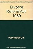 Butterworths annotated legislation service. Statutes supplement. No.184, The Divorce Reform Act 1969