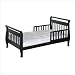 DaVinci Wood Sleigh Toddler Bed in Ebony