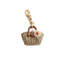 straw basket charm
