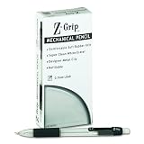 Zebra Z-Grip Mechanical Pencil, 0.70 mm, Clear Barrel, 12 per Pack (52410)