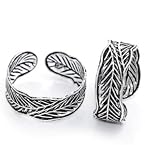 LEAF WAVE Toe Rings Sterling Silver925 TT0010