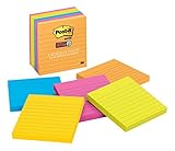 UPC 021200469084 product image for Super Sticky Jewel Pop Notes 4 x 4 Lined Five Colors 6 90-Sheet Pads/Pack | upcitemdb.com