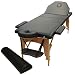 NEW 2010 Luxury Portable Massage Table Black w/ Bolster Pillow