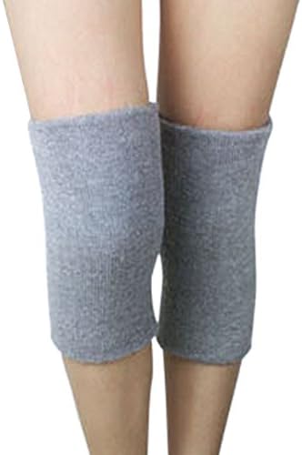 Penagy 1 Pair Elastic Compression Knee Brace Support Knee Protector Knee Sleeves for Left and Right Foot - Gray