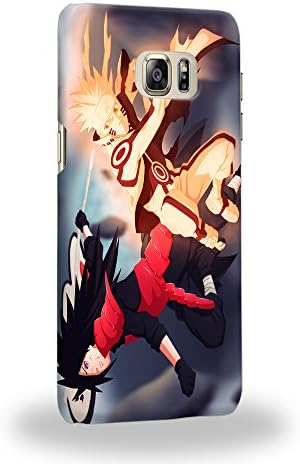 Case88 Premium Designs Naruto VS Madara Protective Snap-on Hard Back Case Cover for Samsung Galaxy S6 Edge Plus (Not Normal S6 Edge !)
