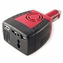 Car Inverter DC 12V to AC 220V Power Adapter 12A 150W by KING OF FLASH