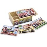 Melissa & Doug Deluxe Vehicles in a Box Jigsaw Puzzles