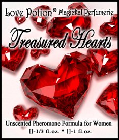 Love Potion®: Treasured Hearts ~ UNscented Pheromone Blend for Women - 1/3 Fl.oz. (10ml)