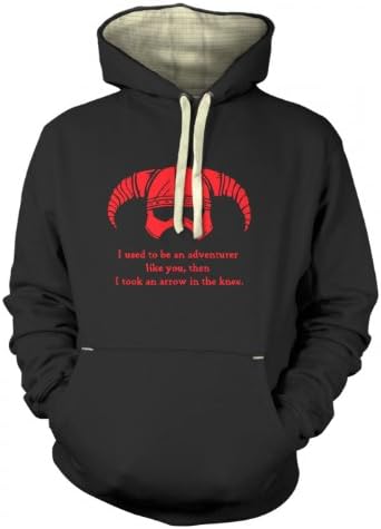 Arrow In The Knee (red Detail) Premium Hoodie Large Dusty Black